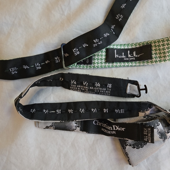 Bundle of 2 Bow Ties - Nicole Miller and Christian Dior - Picture 4 of 5